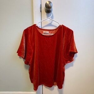 Madewell Velvet Pink/Red Women's Top